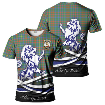 MacKintosh Hunting Ancient Tartan T-Shirt with Alba Gu Brath Regal Lion Emblem