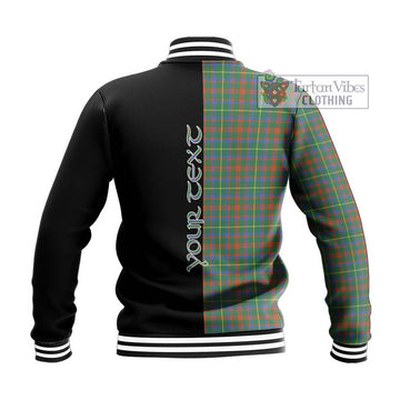 MacKintosh Hunting Ancient Tartan Baseball Jacket with Family Crest and Half Of Me Style