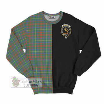 MacKintosh Hunting Ancient Tartan Sweatshirt with Family Crest and Half Of Me Style