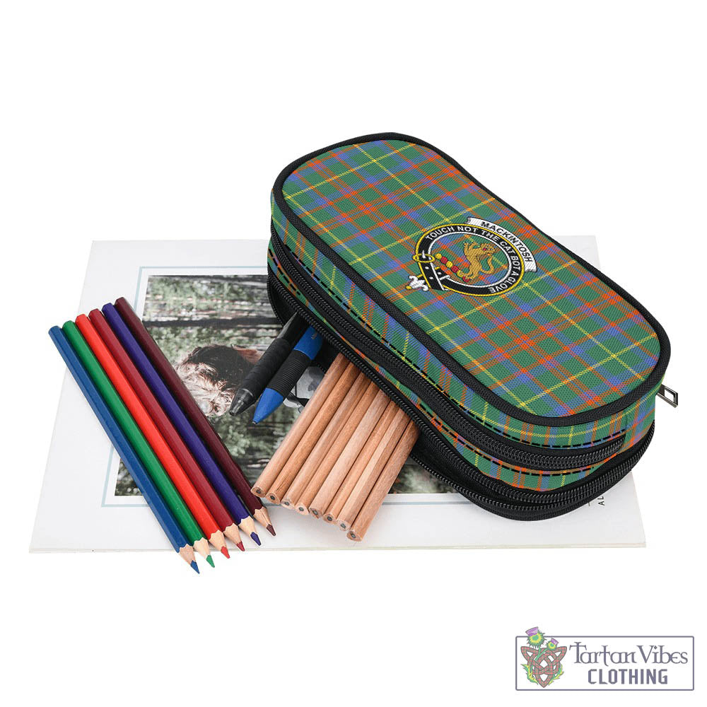 Tartan Vibes Clothing MacKintosh Hunting Ancient Tartan Pen and Pencil Case with Family Crest