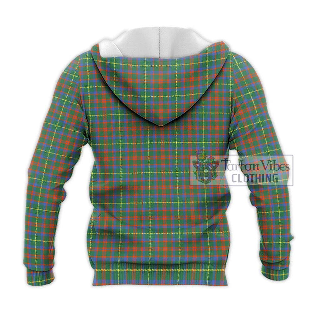 MacKintosh Hunting Ancient Tartan Knitted Hoodie with Family Crest DNA In Me Style - Tartanvibesclothing Shop