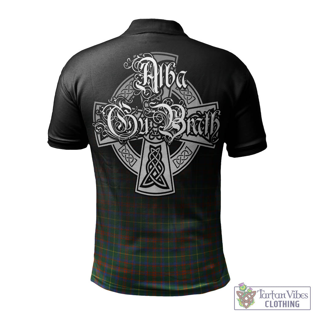 Tartan Vibes Clothing MacKintosh Hunting Ancient Tartan Polo Shirt Featuring Alba Gu Brath Family Crest Celtic Inspired