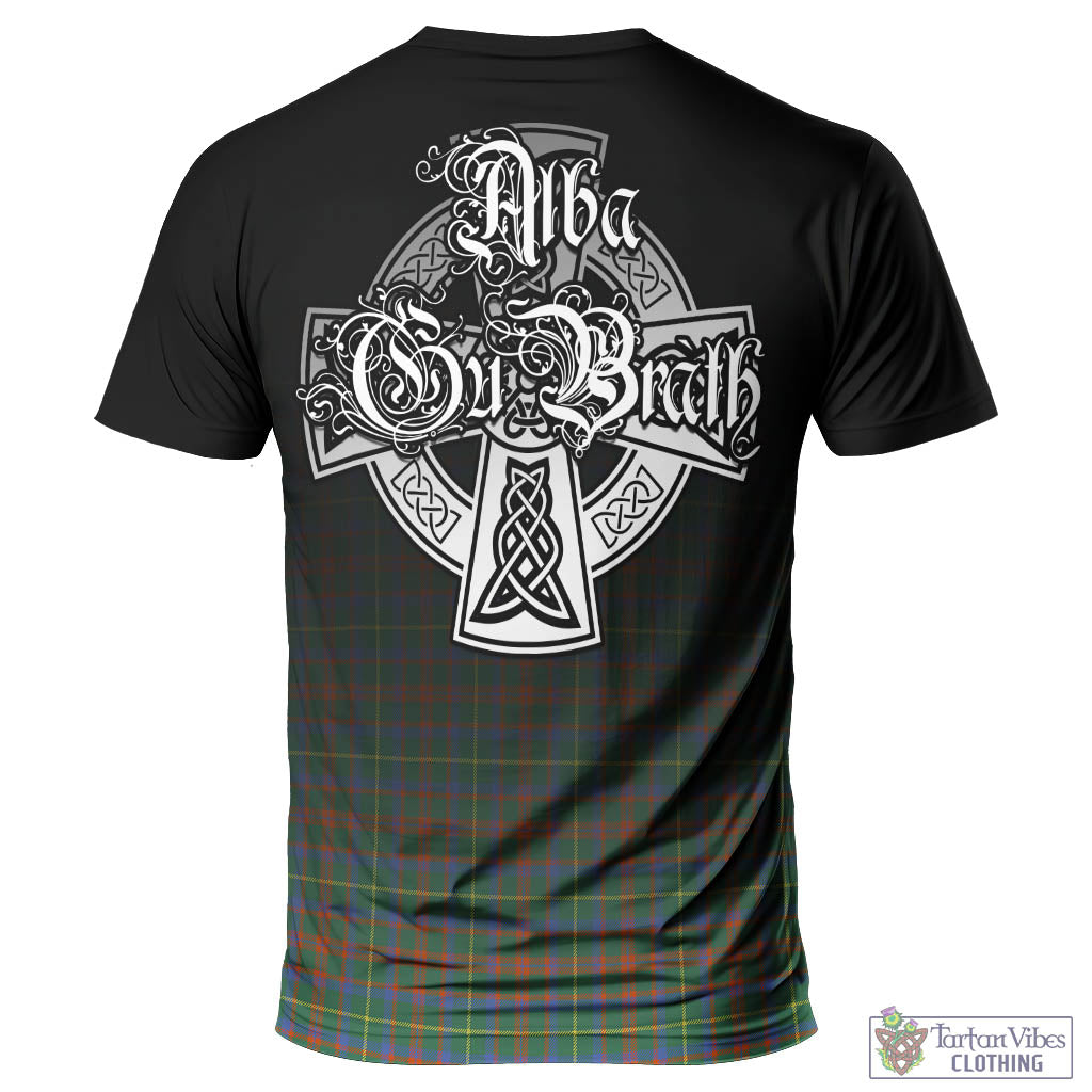 Tartan Vibes Clothing MacKintosh Hunting Ancient Tartan T-Shirt Featuring Alba Gu Brath Family Crest Celtic Inspired