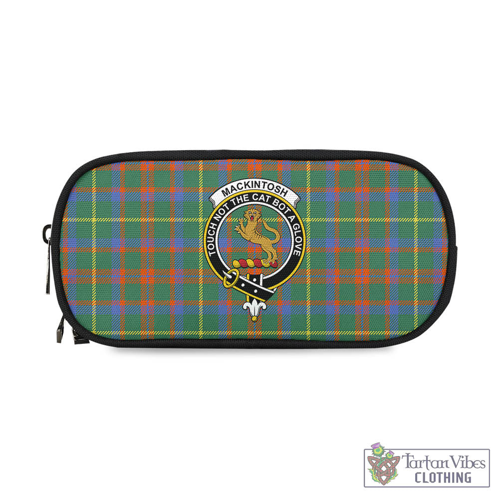 Tartan Vibes Clothing MacKintosh Hunting Ancient Tartan Pen and Pencil Case with Family Crest