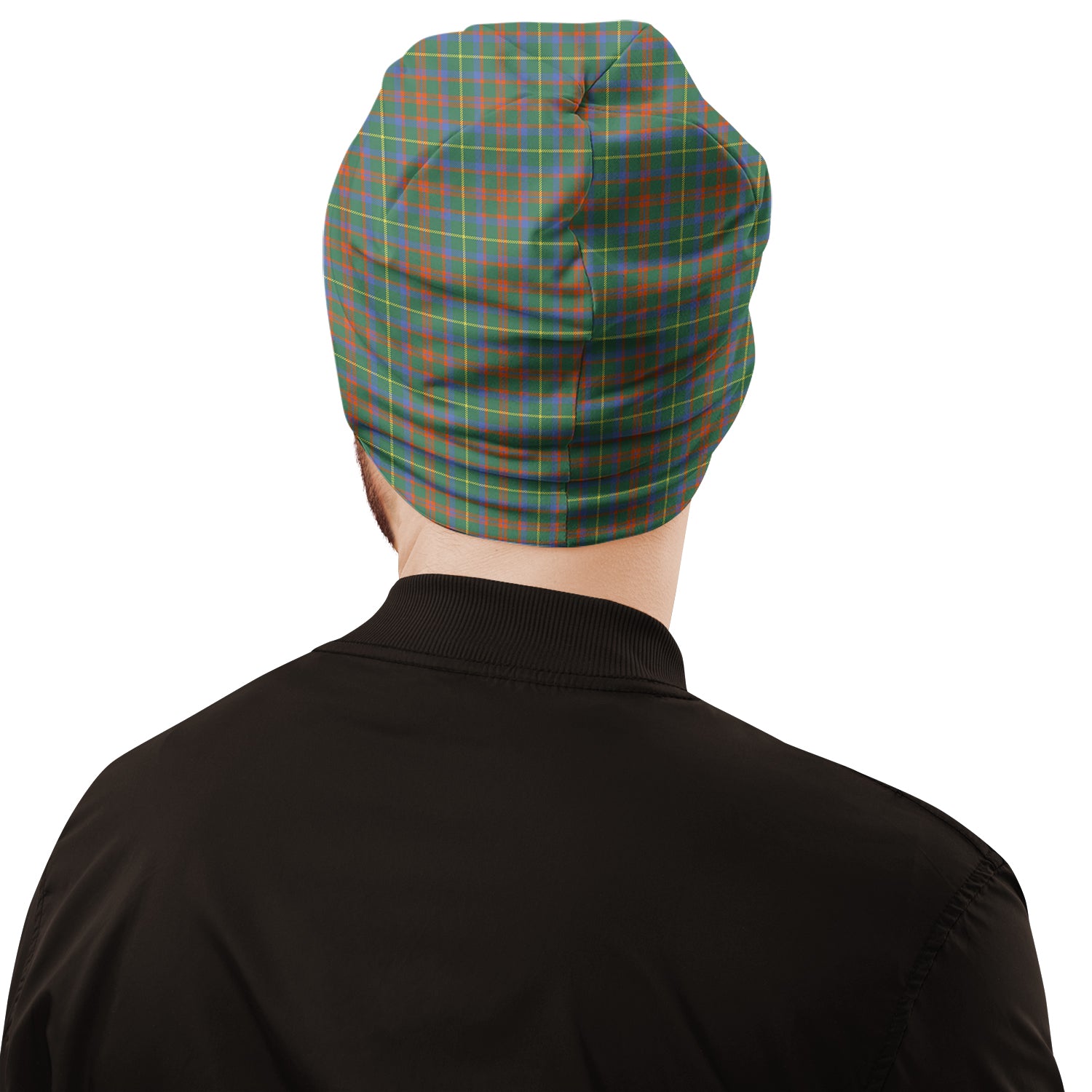 MacKintosh Hunting Ancient Tartan Beanies Hat with Family Crest - Tartan Vibes Clothing