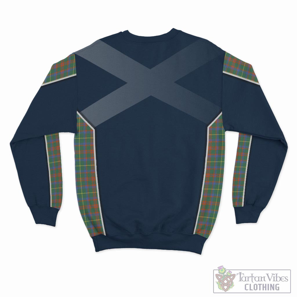 Tartan Vibes Clothing MacKintosh Hunting Ancient Tartan Sweatshirt with Family Crest and Scottish Thistle Vibes Sport Style