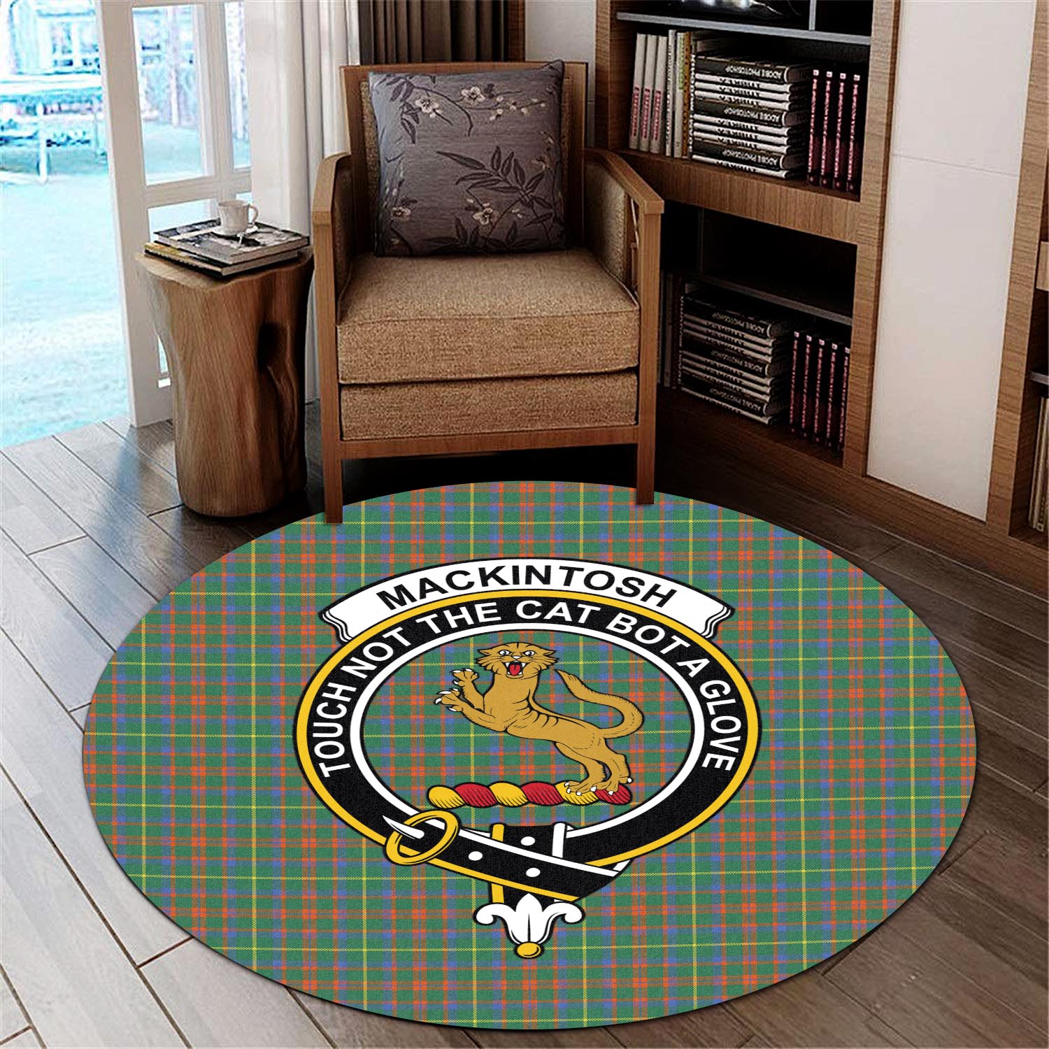 mackintosh-hunting-ancient-tartan-round-rug-with-family-crest