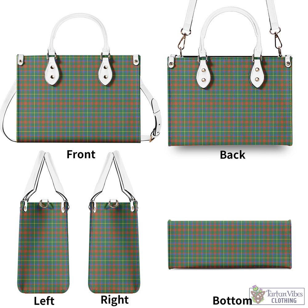 Tartan Vibes Clothing MacKintosh Hunting Ancient Tartan Luxury Leather Handbags