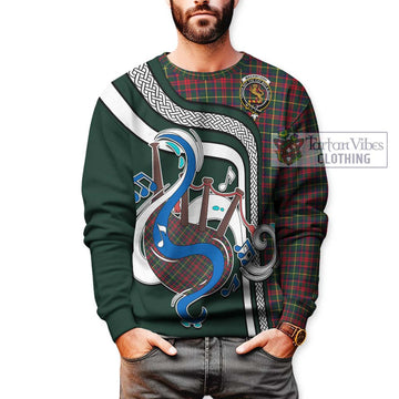 MacKintosh Hunting Modern Tartan Sweatshirt with Epic Bagpipe Style