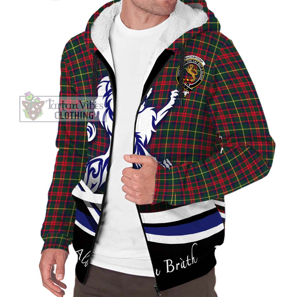 MacKintosh Hunting Modern Tartan Sherpa Hoodie with Alba Gu Brath Regal Lion Emblem Unisex S - Tartanvibesclothing Shop