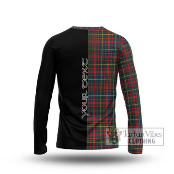 MacKintosh Hunting Modern Tartan Long Sleeve T-Shirt with Family Crest and Half Of Me Style