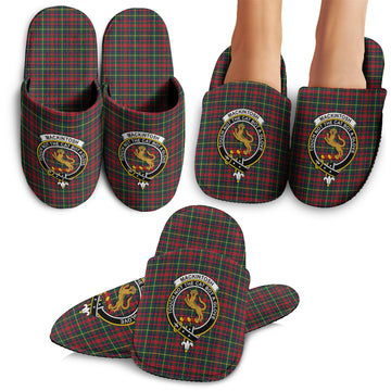 MacKintosh Hunting Modern Tartan Home Slippers with Family Crest