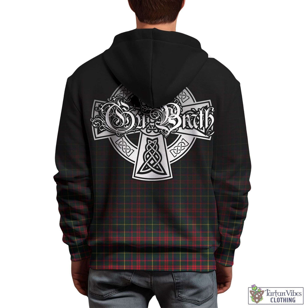 Tartan Vibes Clothing MacKintosh Hunting Modern Tartan Hoodie Featuring Alba Gu Brath Family Crest Celtic Inspired