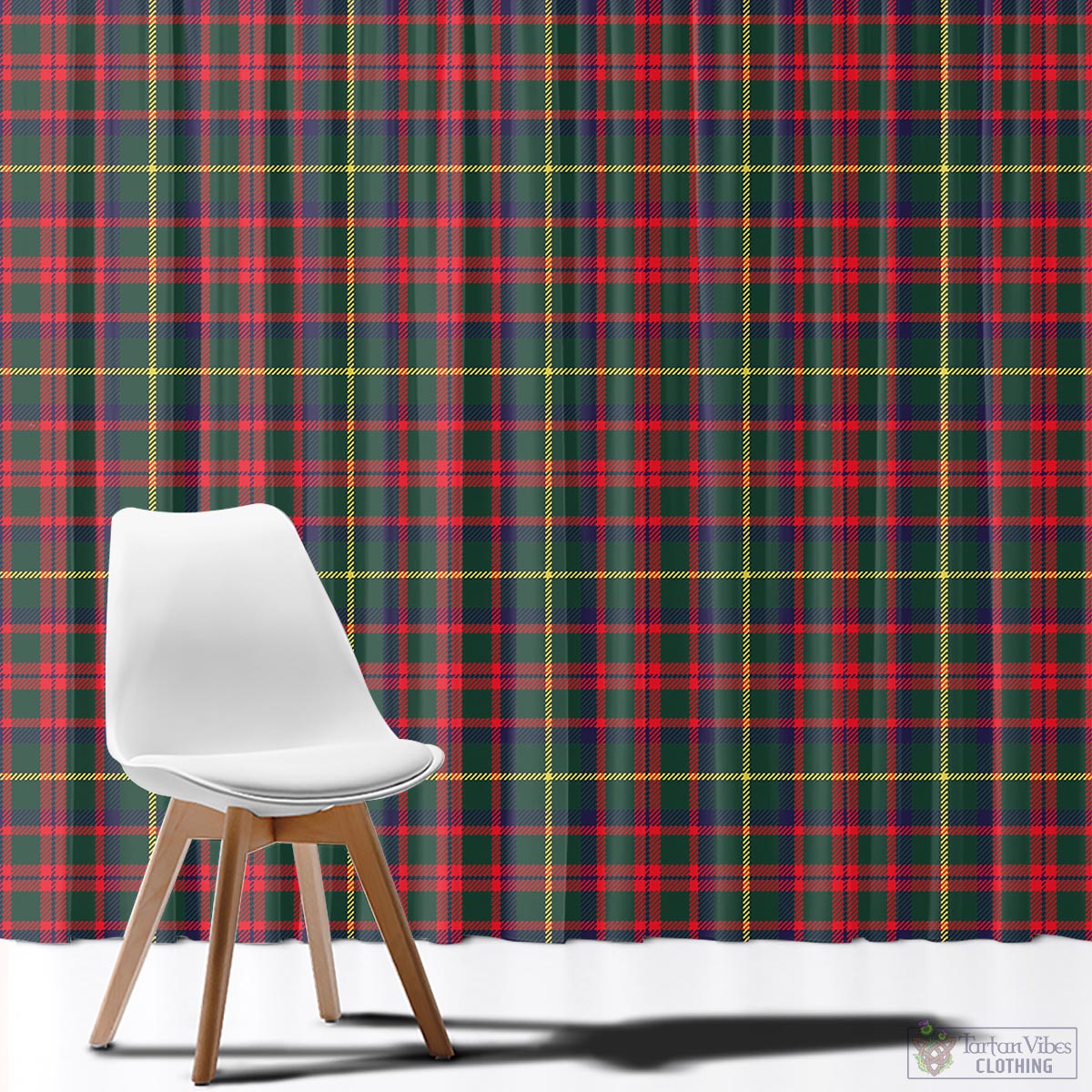 MacKintosh Hunting Modern Tartan Window Curtain