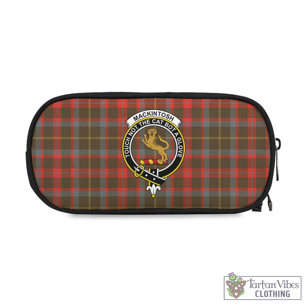 Tartan Vibes Clothing MacKintosh Hunting Weathered Tartan Pen and Pencil Case with Family Crest