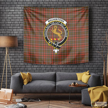 MacKintosh Hunting Weathered Tartan Tapestry Wall Hanging and Home Decor for Room with Family Crest