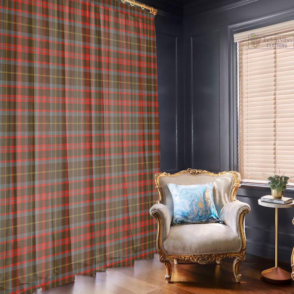 MacKintosh Hunting Weathered Tartan Window Curtain