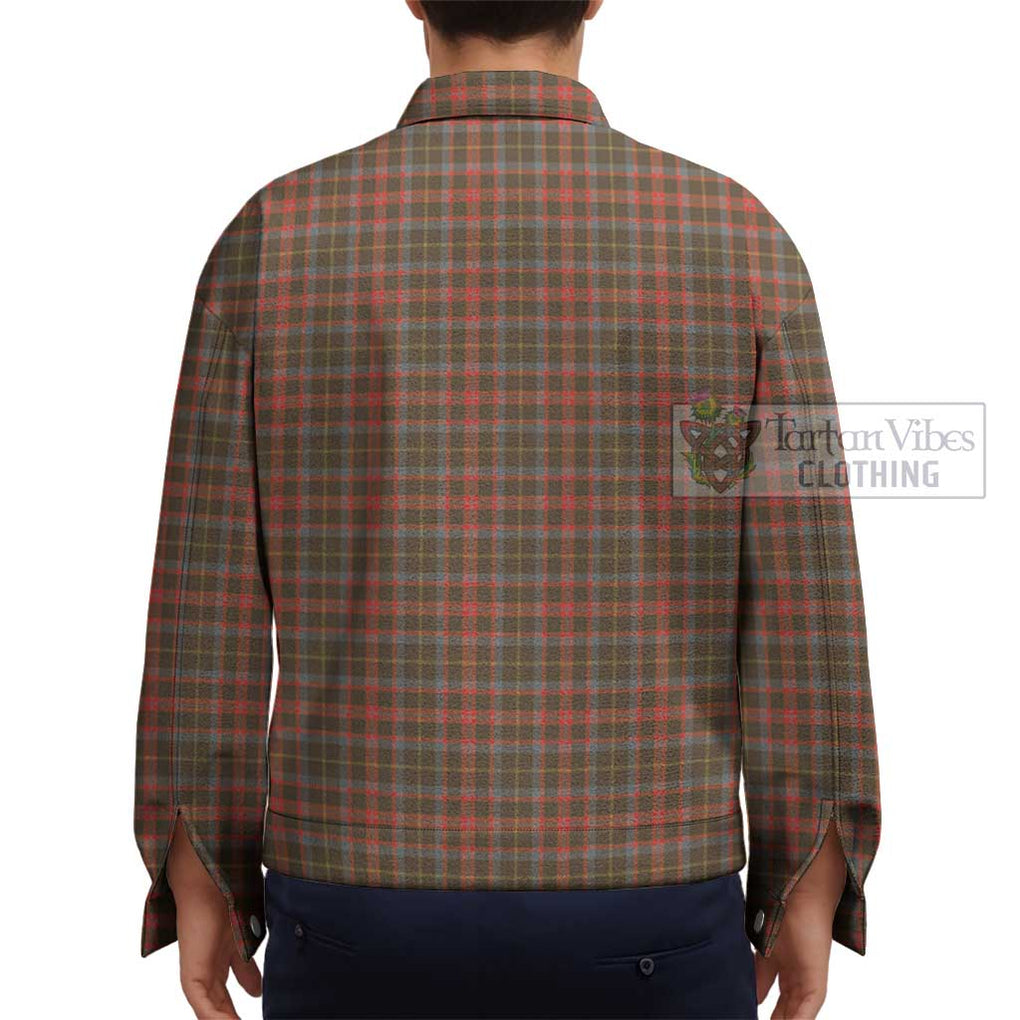 MacKintosh Hunting Weathered Tartan Unisex Lapel Cotton Jacket - Tartan Vibes Clothing