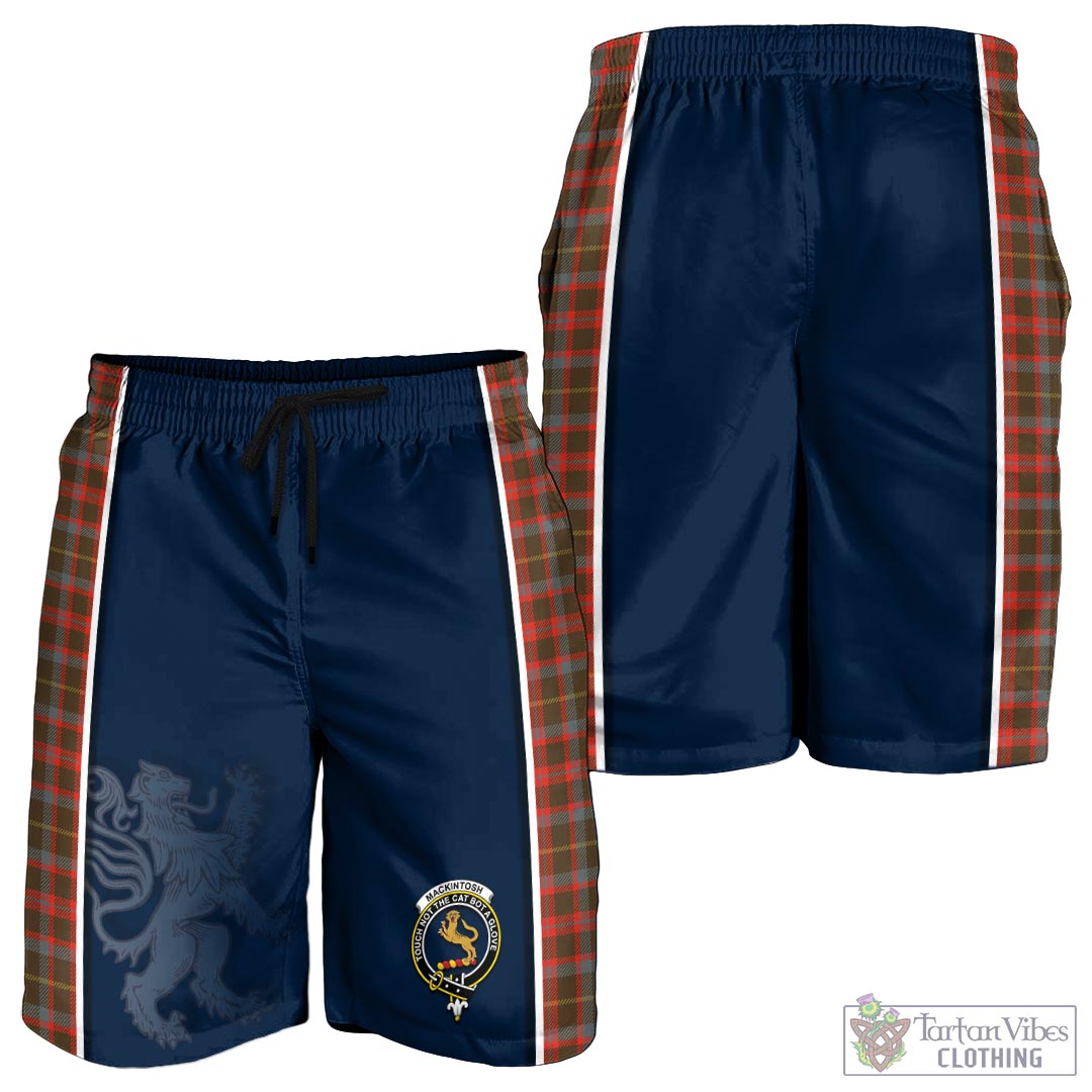 Tartan Vibes Clothing MacKintosh Hunting Weathered Tartan Men's Shorts with Family Crest and Lion Rampant Vibes Sport Style