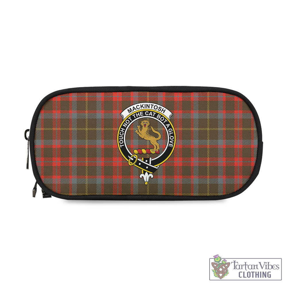 Tartan Vibes Clothing MacKintosh Hunting Weathered Tartan Pen and Pencil Case with Family Crest