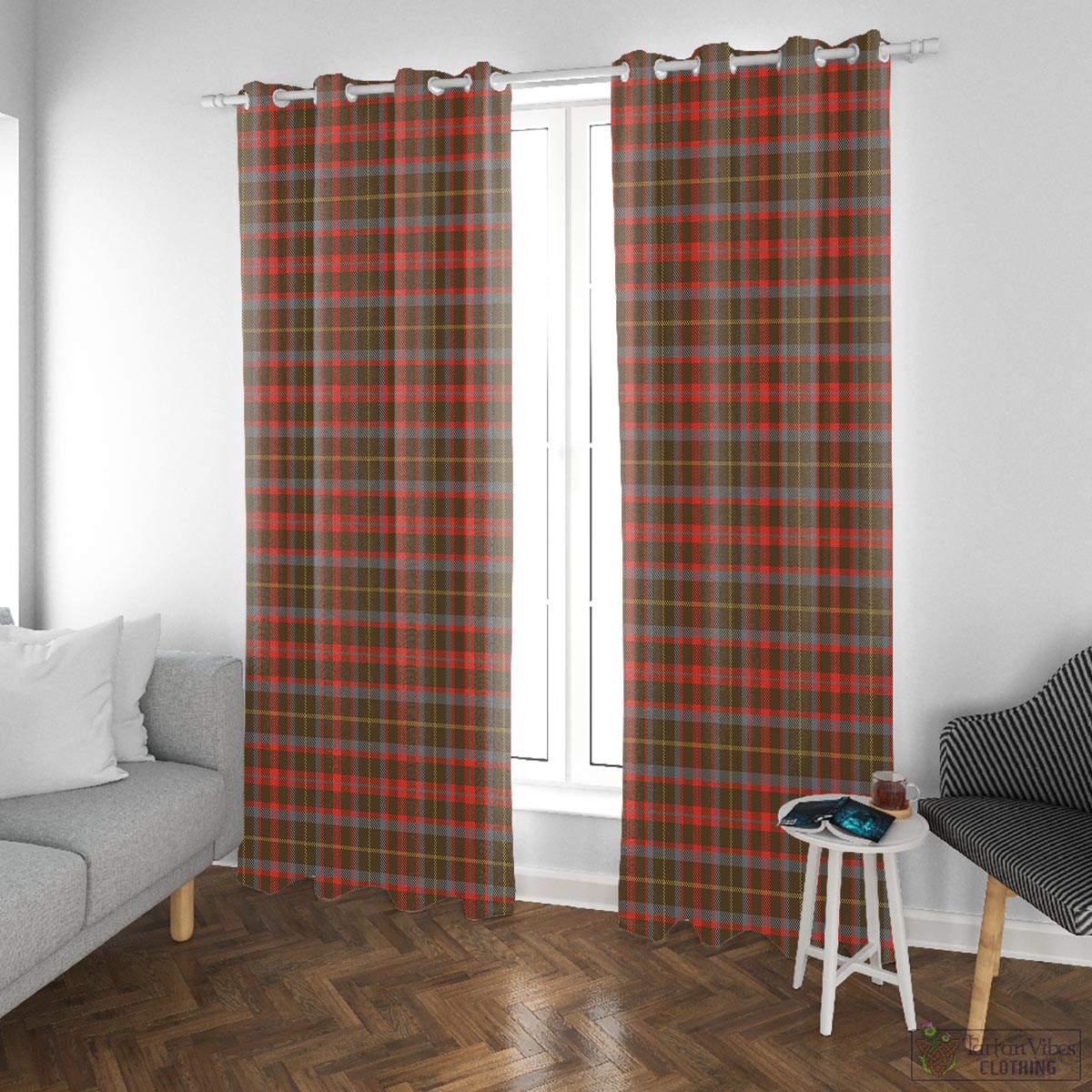 MacKintosh Hunting Weathered Tartan Window Curtain