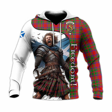 MacKintosh (McKintosh) Crest Tartan Knitted Hoodie Inspired by the Freedom of Scottish Warrior