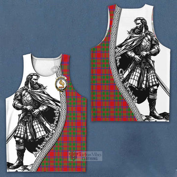 MacKintosh (McKintosh) Tartan Clan Crest Men's Tank Top with Highlander Warrior Celtic Style