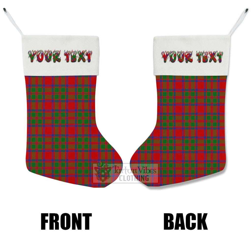 Tartan Vibes Clothing MacKintosh (McKintosh) Tartan Christmas Stocking with Personalized Text