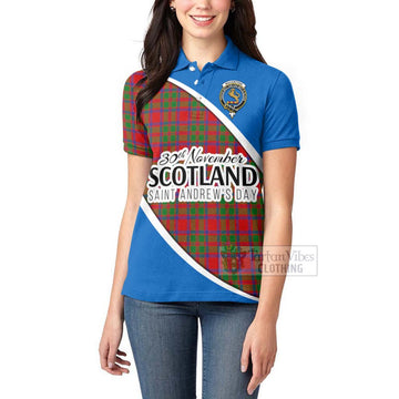 MacKintosh (McKintosh) Family Crest Tartan Women's Polo Shirt Celebrate Saint Andrew's Day in Style