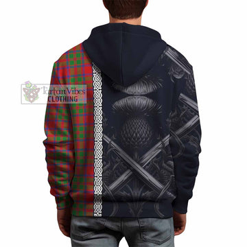 MacKintosh (McKintosh) Tartan Hoodie with Family Crest Cross Sword Thistle Celtic Vibes