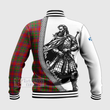 MacKintosh (McKintosh) Tartan Clan Crest Baseball Jacket with Highlander Warrior Celtic Style