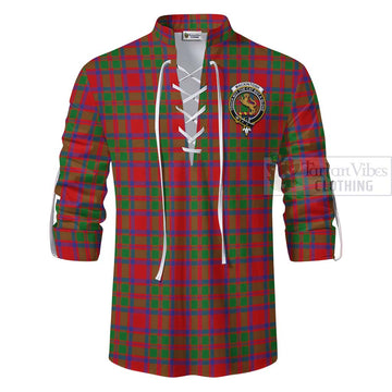 MacKintosh (McKintosh) Tartan Ghillie Kilt Shirt with Family Crest Celtic Skull Style