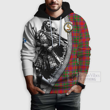 MacKintosh (McKintosh) Tartan Clan Crest Hoodie with Highlander Warrior Celtic Style