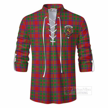 MacKintosh (McKintosh) Tartan Ghillie Kilt Shirt with Family Crest DNA In Me Style