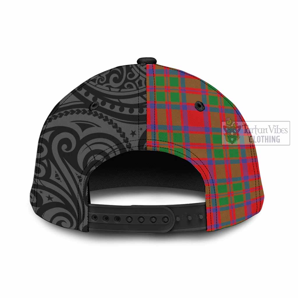 Tartan Vibes Clothing MacKintosh (McKintosh) Tartan Classic Cap with New Zealand Silver Fern Half Style