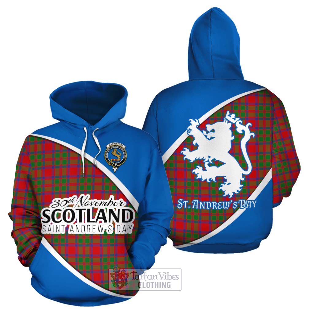 Tartan Vibes Clothing MacKintosh (McKintosh) Family Crest Tartan Cotton Hoodie Celebrate Saint Andrew's Day in Style