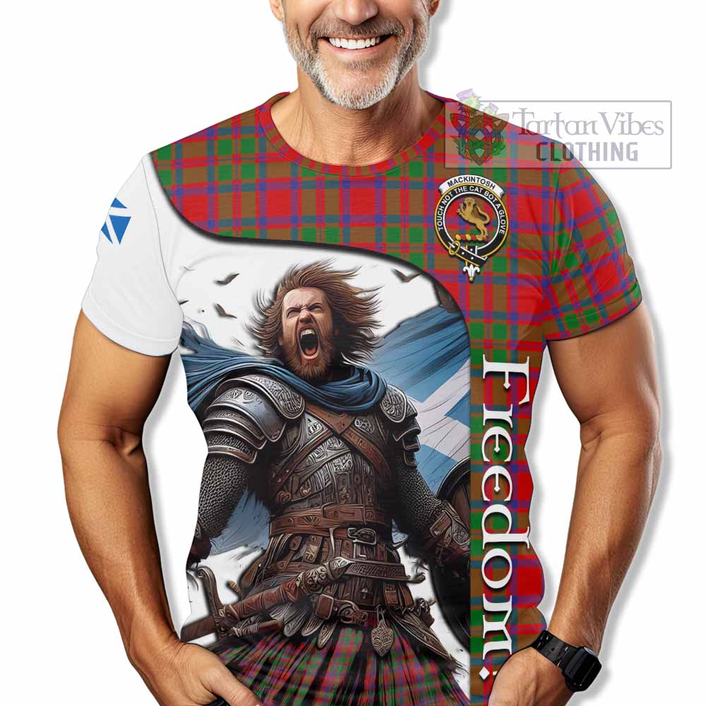 MacKintosh (McKintosh) Crest Tartan T-Shirt Inspired by the Freedom of Scottish Warrior