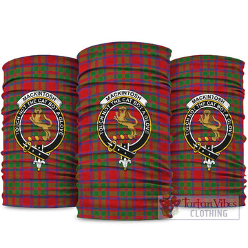 MacKintosh (McKintosh) Tartan Neck Gaiters, Tartan Bandanas, Tartan Head Band with Family Crest