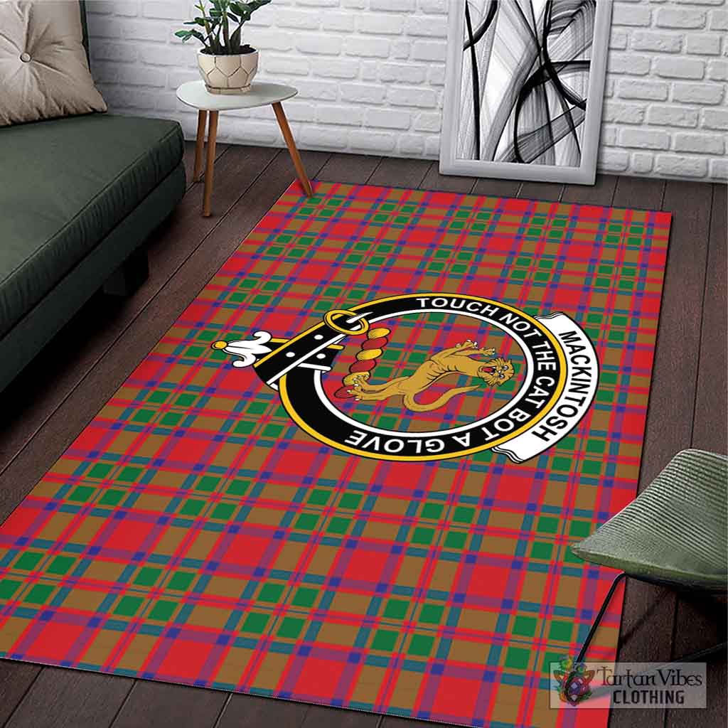 MacKintosh (McKintosh) Tartan Area Rug with Family Crest L 59*86 inch (150x220 cm) - Tartan Vibes Clothing