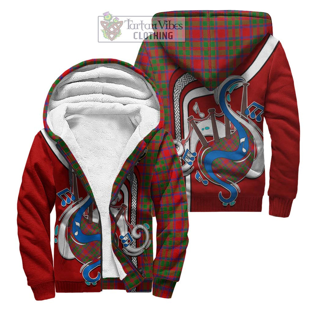 MacKintosh (McKintosh) Tartan Sherpa Hoodie with Epic Bagpipe Style Unisex S - Tartanvibesclothing Shop