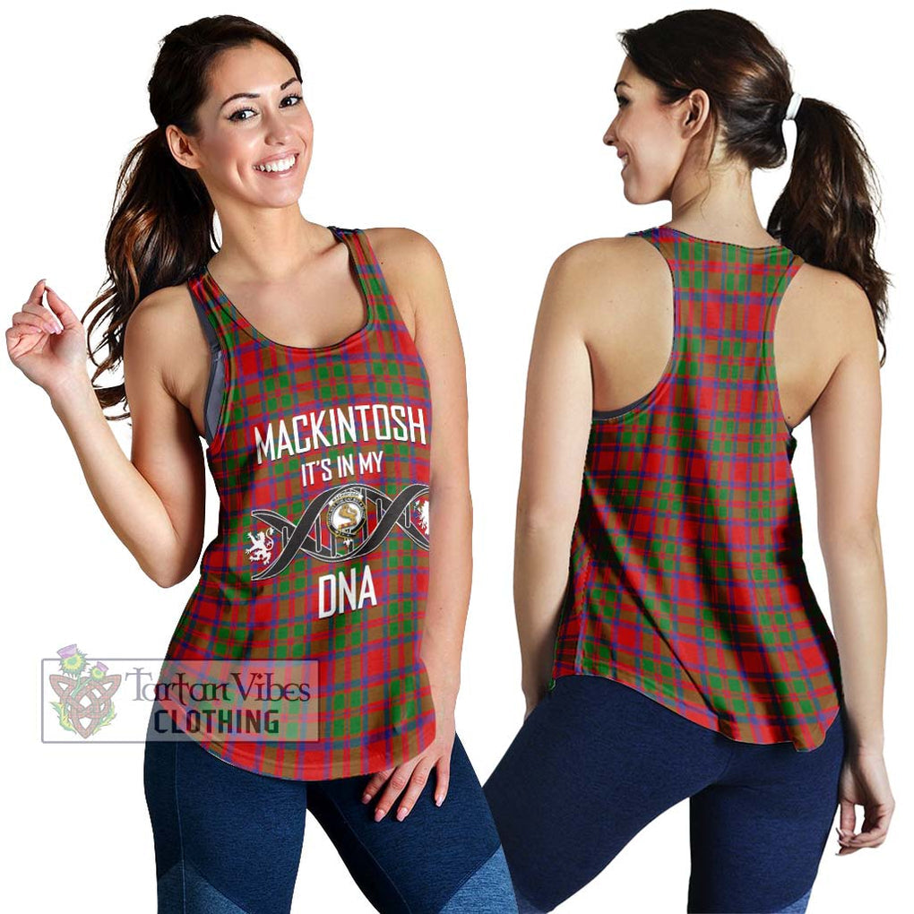 MacKintosh (McKintosh) Tartan Women's Racerback Tanks with Family Crest DNA In Me Style 4XL - Tartanvibesclothing Shop