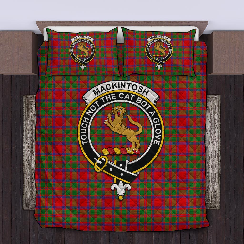 MacKintosh (McKintosh) Tartan Quilt Bed Set with Family Crest Twin - Tartan Vibes Clothing