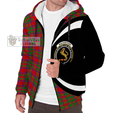 MacKintosh (McKintosh) Tartan Sherpa Hoodie with Family Crest Circle Style