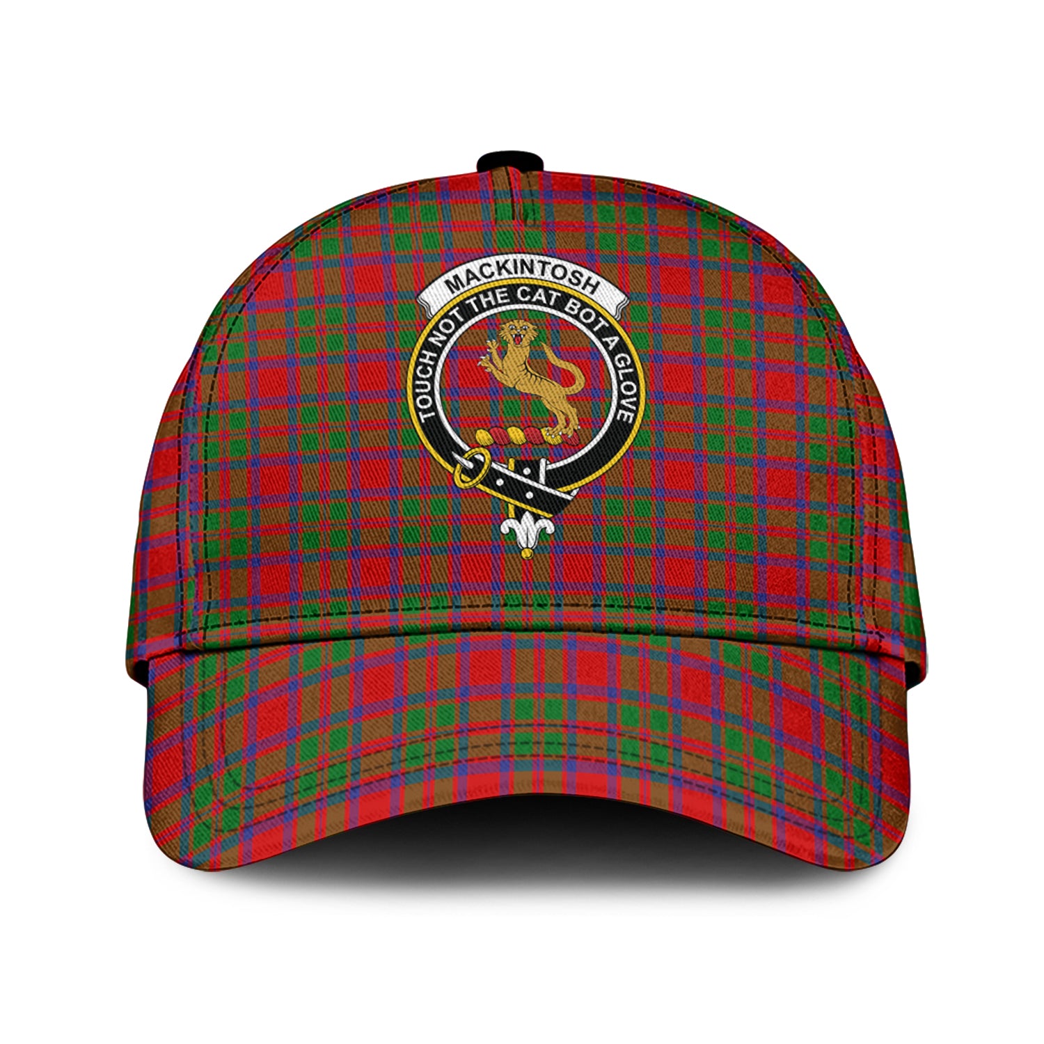 MacKintosh (McKintosh) Tartan Classic Cap with Family Crest Classic Cap Universal Fit - Tartan Vibes Clothing