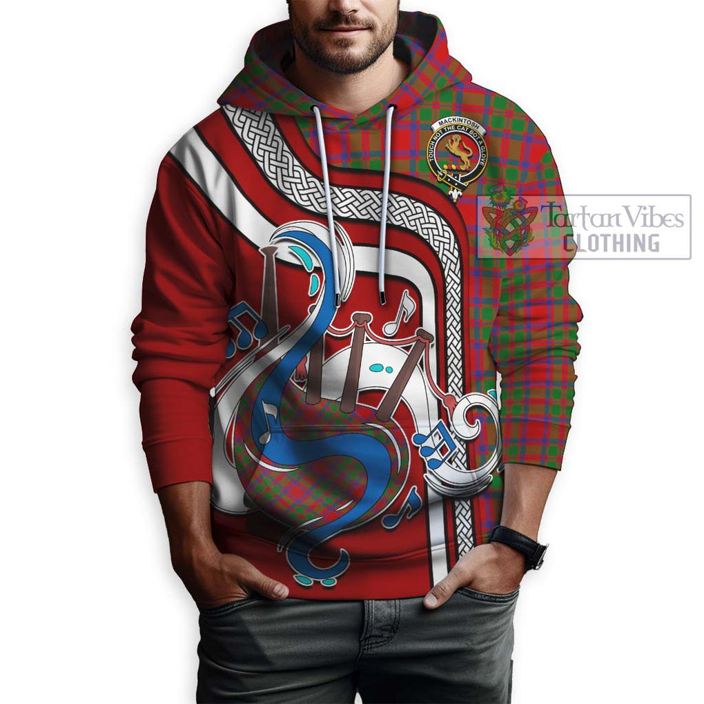 MacKintosh (McKintosh) Tartan Hoodie with Epic Bagpipe Style Zip Hoodie - Tartanvibesclothing Shop