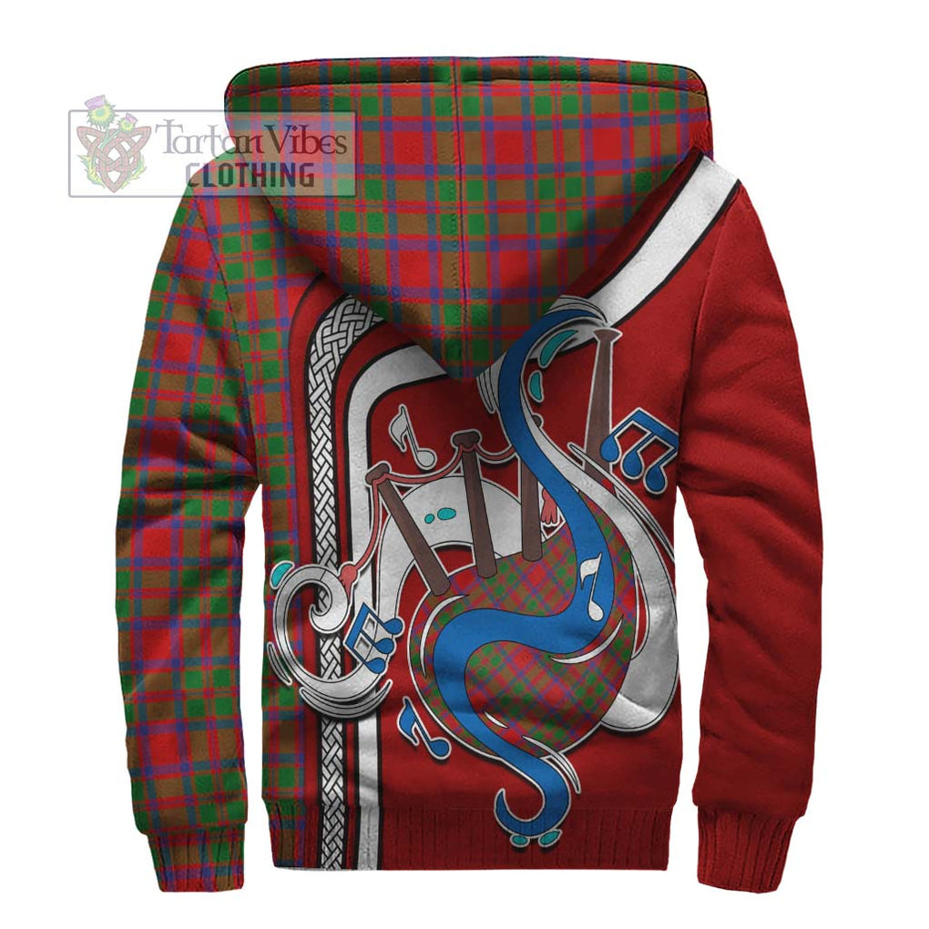 MacKintosh (McKintosh) Tartan Sherpa Hoodie with Epic Bagpipe Style - Tartanvibesclothing Shop