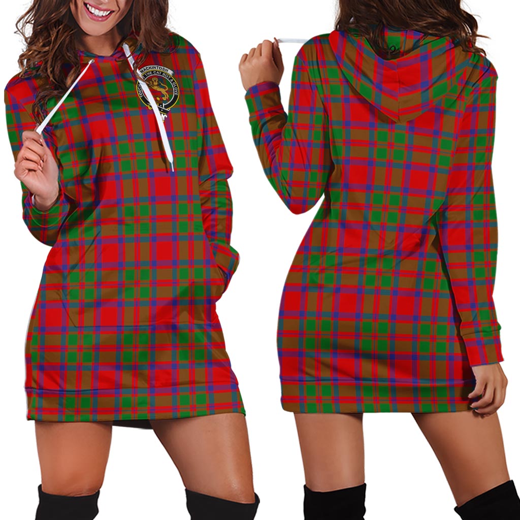 MacKintosh (McKintosh) Tartan Hoodie Dress with Family Crest - Tartan Vibes Clothing