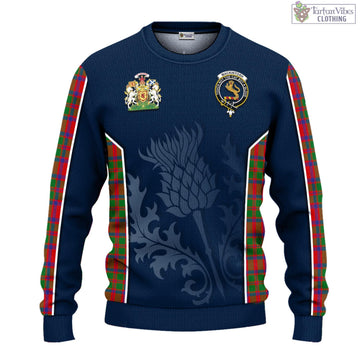 MacKintosh (McKintosh) Tartan Knitted Sweatshirt with Family Crest and Scottish Thistle Vibes Sport Style