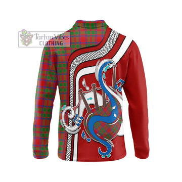 MacKintosh (McKintosh) Tartan Long Sleeve Polo Shirt with Epic Bagpipe Style