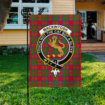 MacKintosh (McKintosh) Tartan Flag with Family Crest